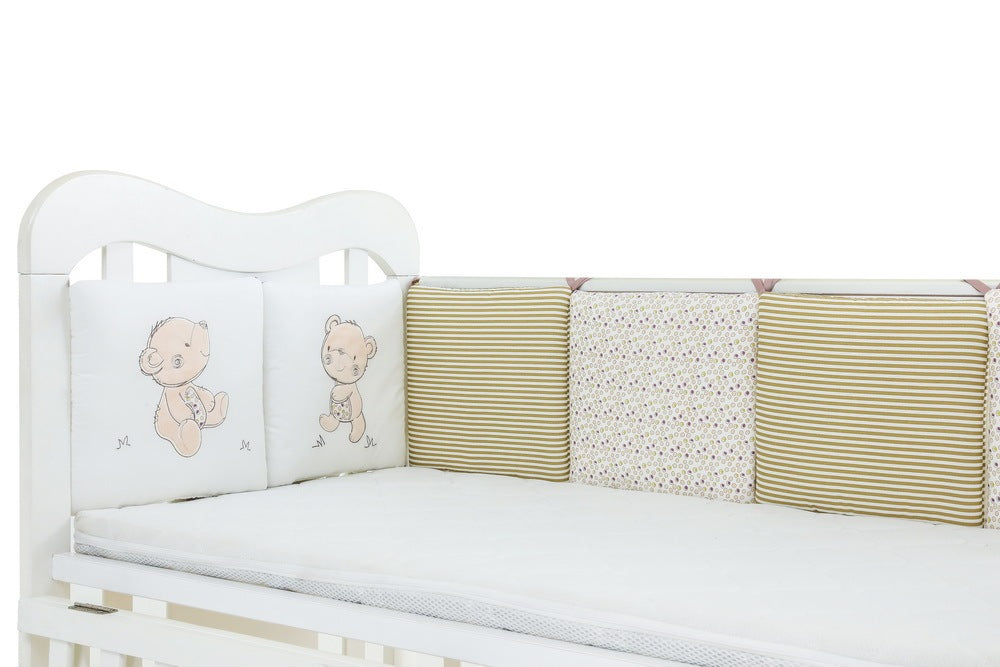 Baby Bedding Bed Fence Guardrail Cover Cotton