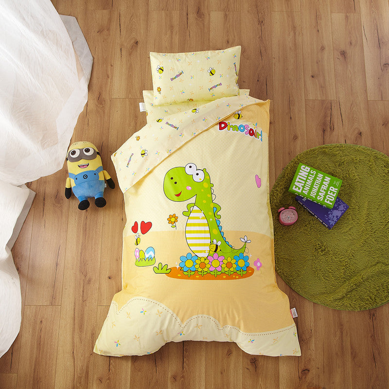 Pure Cotton Nap Children's Small Bedding Baby Bedding Kit With Core 3-piece Set